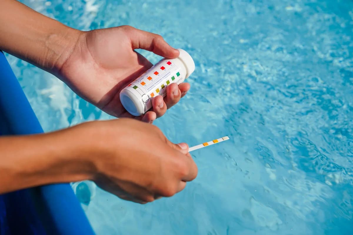 Swimming pool chemical balance testing